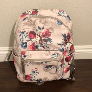 nine west floral backpack